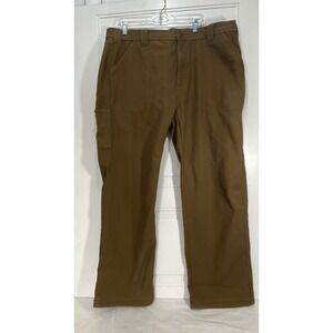 Coleman Men's Bonded Fleece Lined Tear Resistant Canvas Utility Pant NWT 40 X 32
